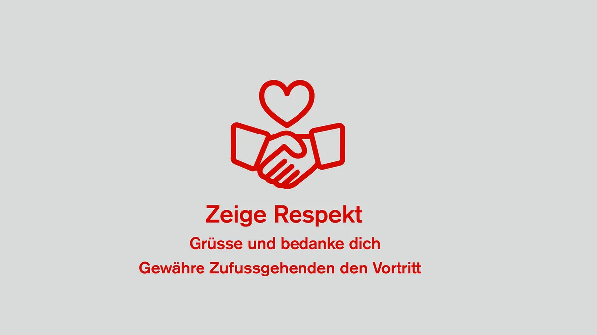 Illustration Bike-Knigge 4: Zeige Respekt