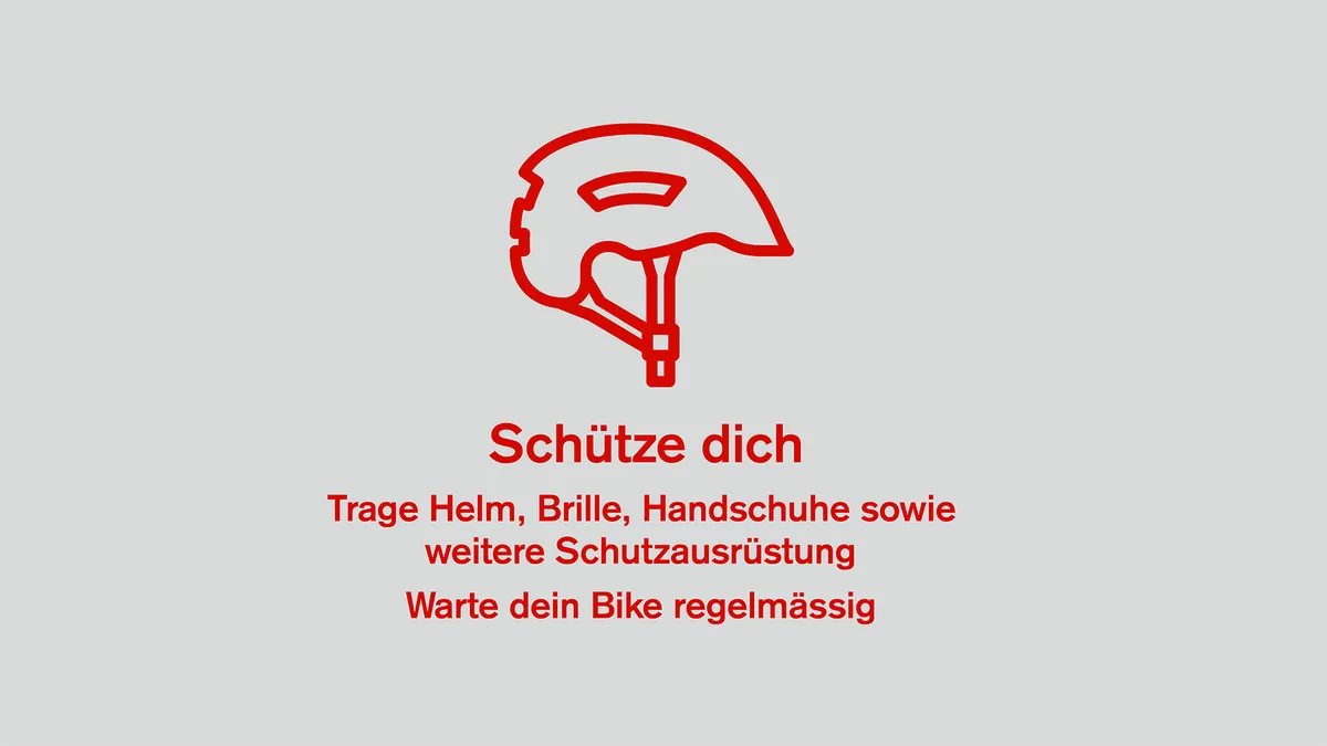 Illustration Bike-Knigge 6: Schütze dich