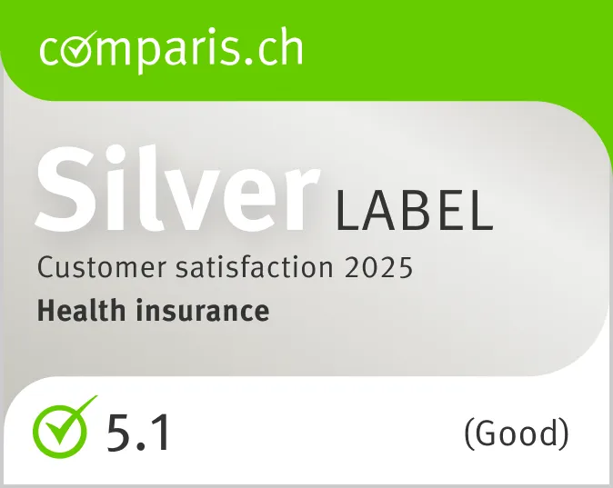 Comparis Silver Label for ÖKK, Customer satisfaction 2025, Health insurance
